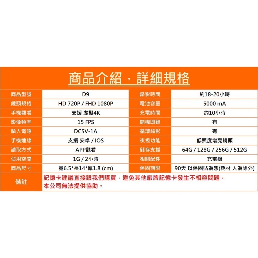 D9 AI HD/FHD行動電源 智能監控 入侵通知 警報錄影 自動夜視 收音超強 秒速連線 【寶力數位建國總店】-細節圖6