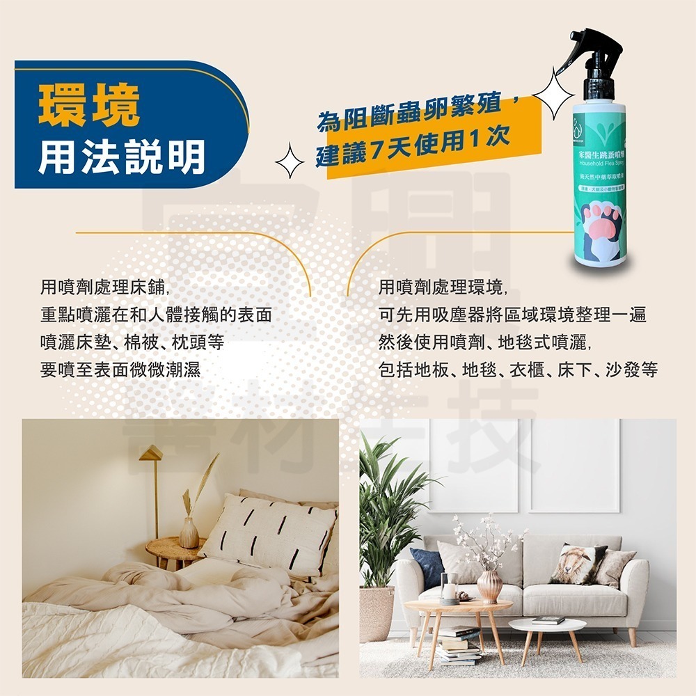 【假日正常出貨 現貨供應】家醫生 跳蚤噴劑 200ml 居家除跳蚤 寵物驅蚤 除蚤噴霧 除蚤 跳蚤 跳蚤藥 毛孩好幫手-細節圖9