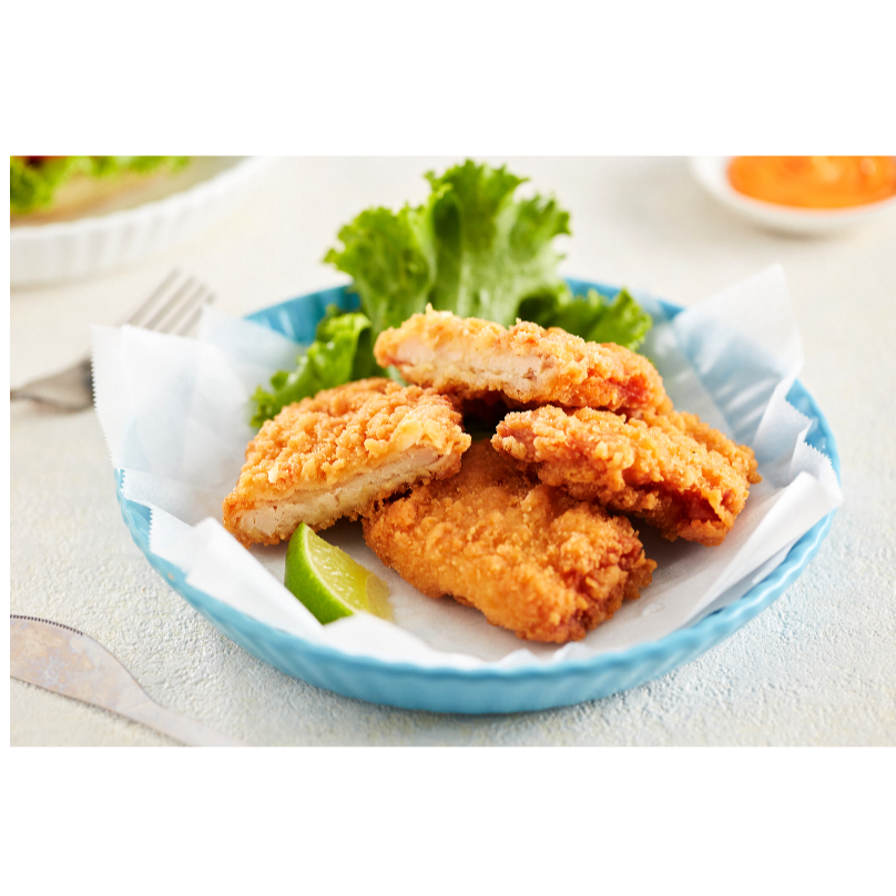 [饗漾記嚴選]卡拉雞腿堡M(兩種口味)-活動必備點心-美式炸物-勁辣雞腿/原味雞腿-早午餐DIY-1000g-規格圖1