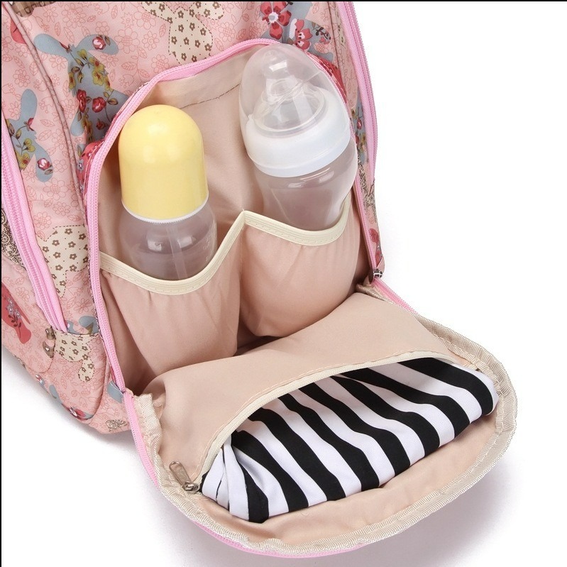 大容量媽咪雙肩包+兒童防丟背包兩件套-細節圖2