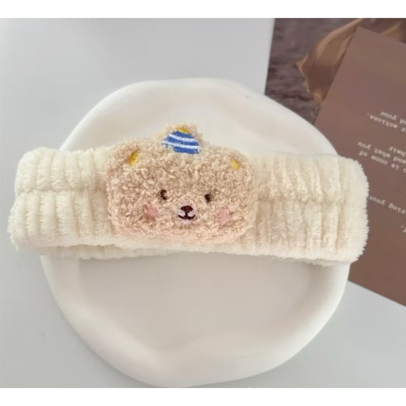 可爱洗漱髮飾  洗臉毛絨束髮帶-規格圖3