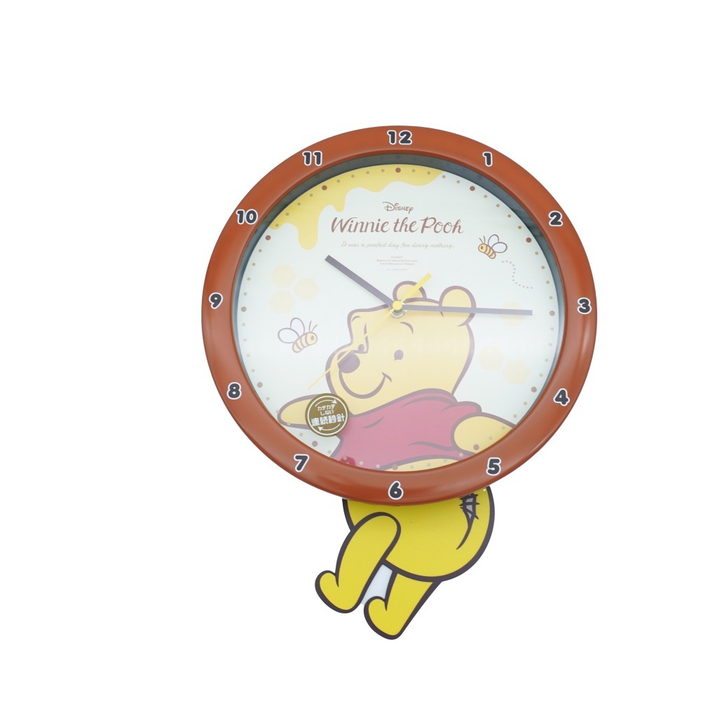 日本小熊維尼靜音時鐘-細節圖4