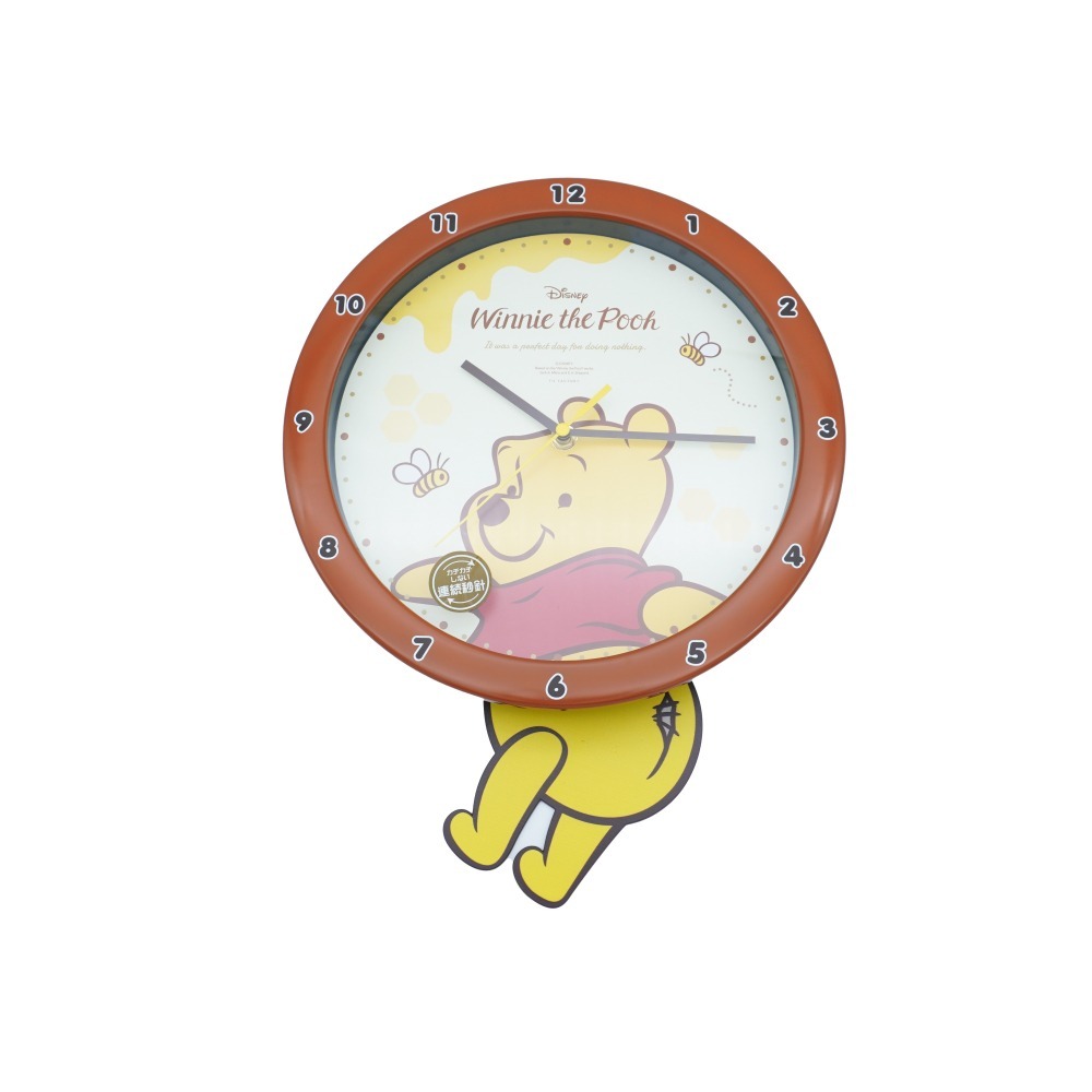 日本小熊維尼靜音時鐘-細節圖5