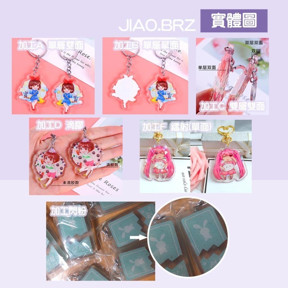 【覺JIAO】壓克力吊飾 偶像周邊印製／韓團／動漫／演唱會  應援／印刷／印製／訂製／客製化/ 同人 吊飾-細節圖7