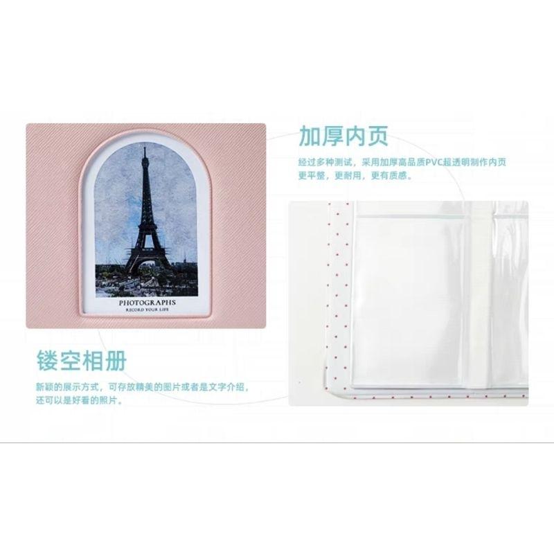 【覺JIAO】馬卡龍卡冊☛Ins風 PVC 卡冊 四宮格鏤空房子 收納 三吋 小卡 卡包-細節圖4