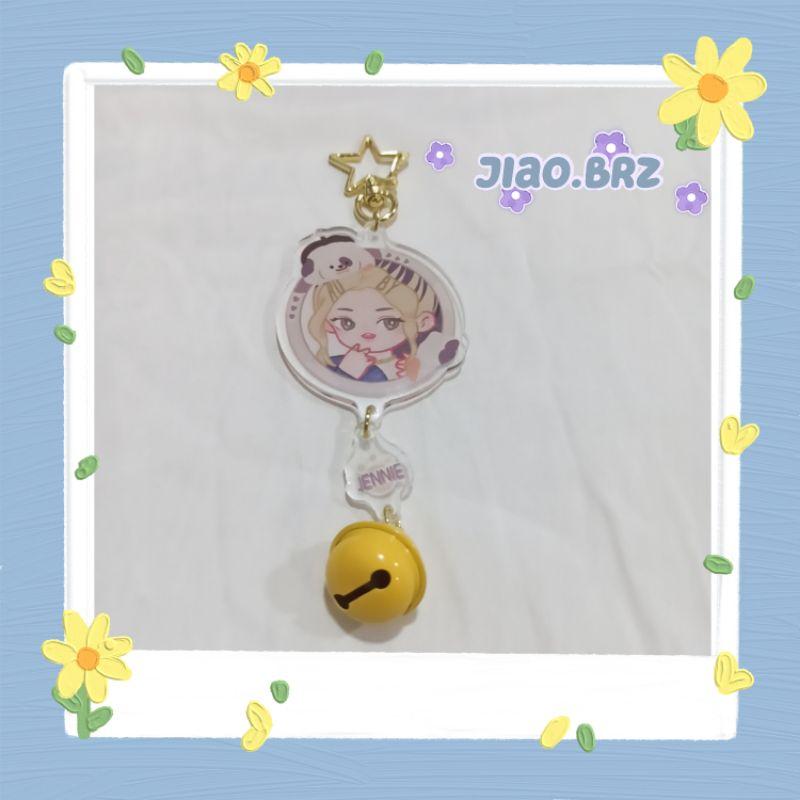 【覺JIAO】BlackPink 週邊 吊飾Lisa Jisoo Jennie Rose鈴鐺鑰匙圈 客製化 印刷 粉墨-細節圖6