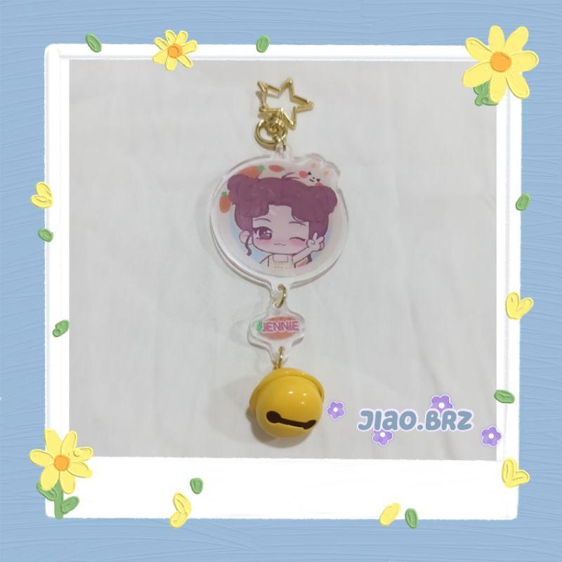 【覺JIAO】BlackPink 週邊 吊飾Lisa Jisoo Jennie Rose鈴鐺鑰匙圈 客製化 印刷 粉墨-細節圖7