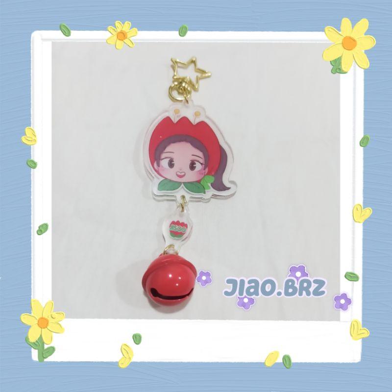 【覺JIAO】BlackPink 週邊 吊飾Lisa Jisoo Jennie Rose鈴鐺鑰匙圈 客製化 印刷 粉墨-細節圖9