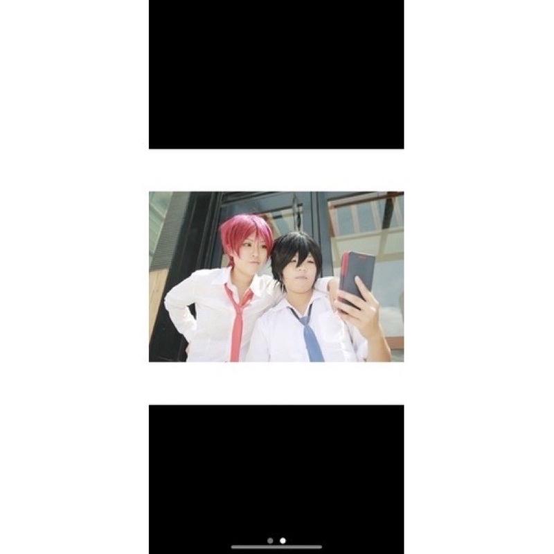 【覺JIAO】COSPLAY ☛配件（假髮）- 短髮 假毛 橘髮 金髮 淺紫 深紫 酒紅 藍 美咲 凜 月山 董香 伏見-細節圖9