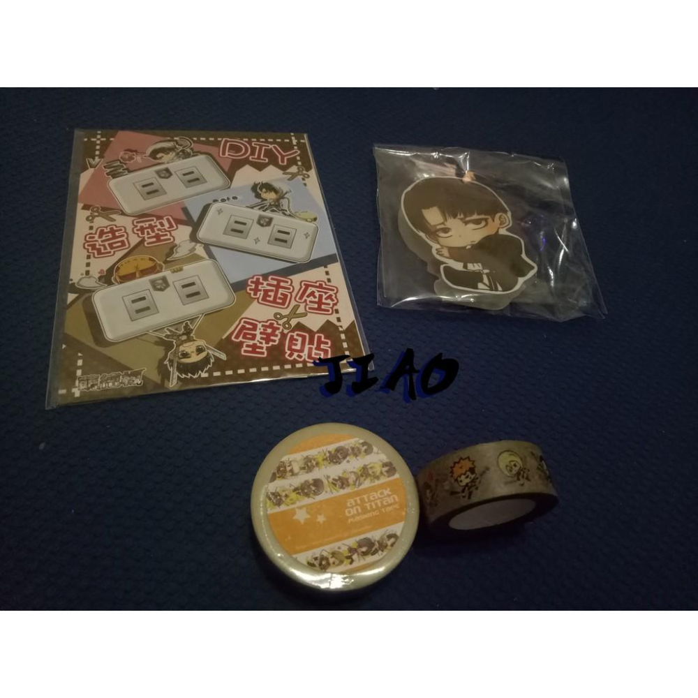 【覺JIAO】動漫 ☛ 同人（進擊的巨人） - 便利貼／紙膠帶／木夾子／插座壁貼／艾倫／兵長／米卡莎／艾爾敏／貼紙-細節圖4