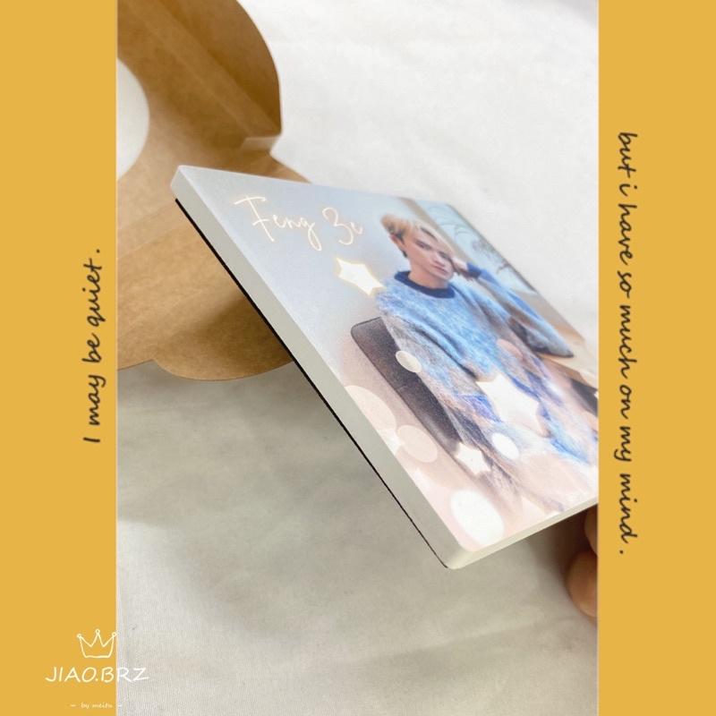 【覺JIAO】周邊☛  邱鋒澤 五堅情 杯墊 陶瓷杯墊 陶瓷 杯墊 飯製 現貨 鋒澤 Feng Ze  狼人殺  邱舞狼-細節圖5