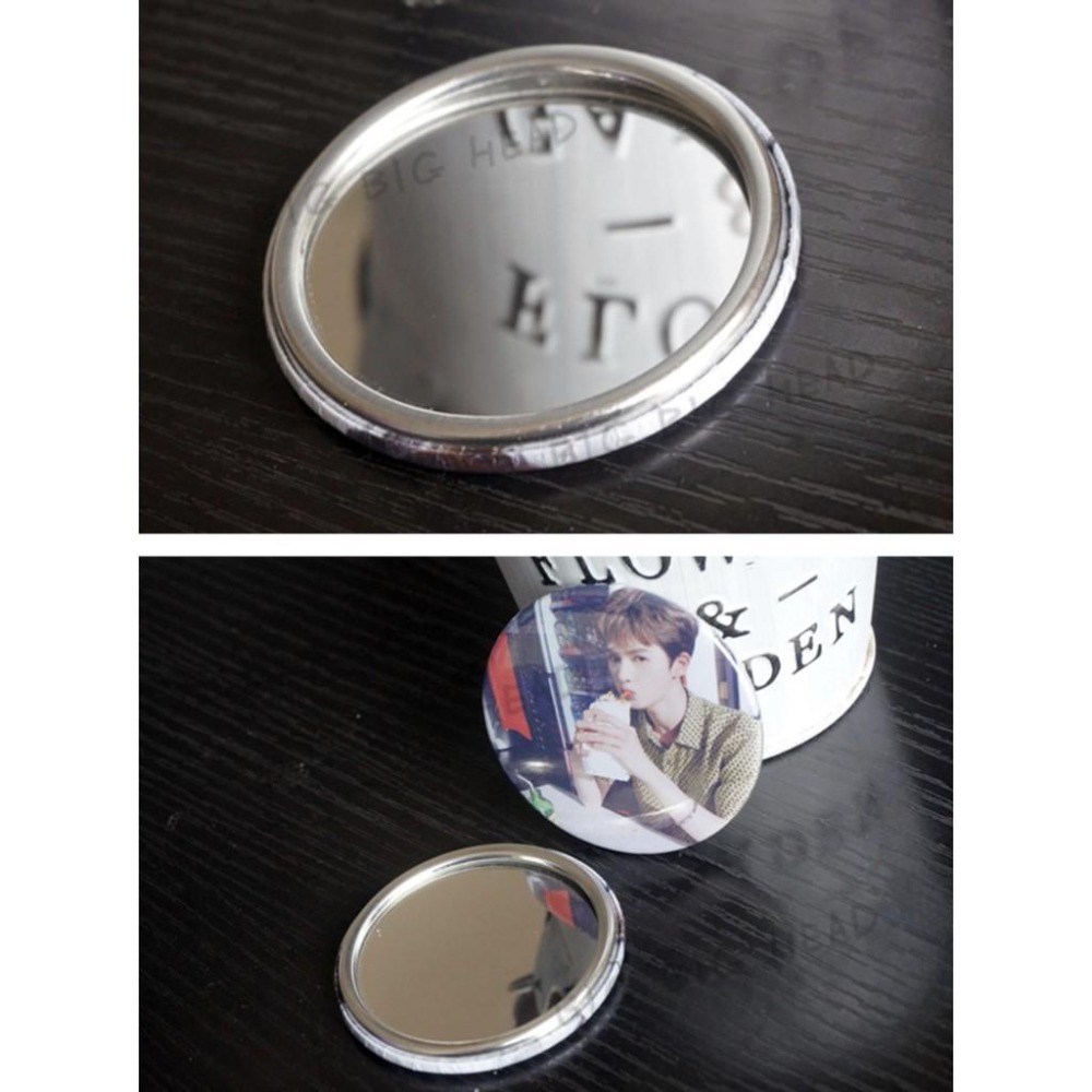 【覺JIAO】免費設計 1個起印／迷你圓鏡 隨身化妝鏡 小鐵鏡 偶像 周邊／應援 來圖製作／印刷／印製／訂製／客製/禮物-細節圖2