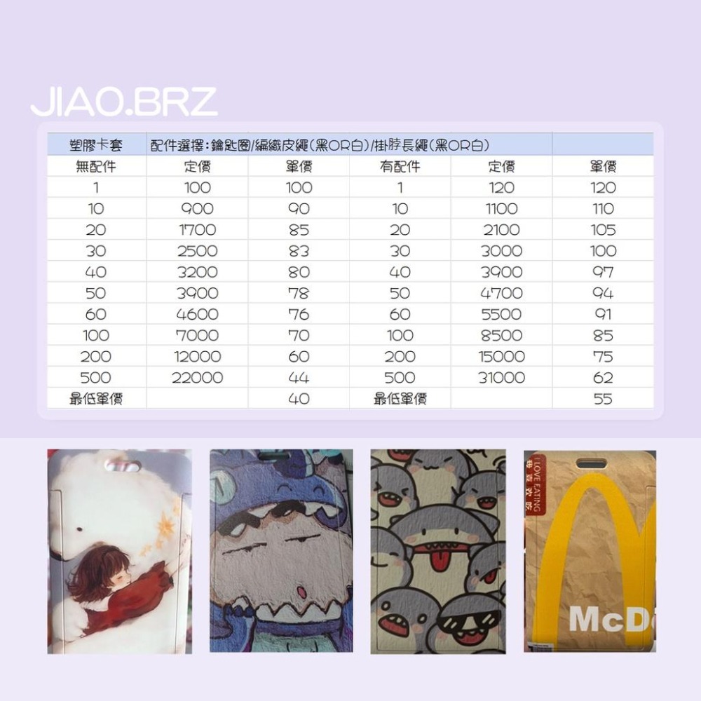 【覺JIAO】少量印刷／塑膠硬殼卡套 卡套 小卡／偶像周邊印製／印刷／印製／訂製／客製化 證件套 識別證 硬卡套-細節圖5
