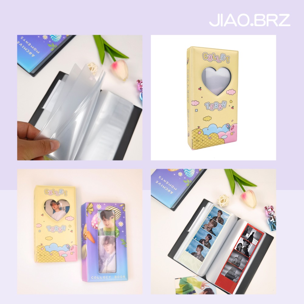 【覺JIAO】1本起印／ 四格卡鏤空卡冊 鏤空卡冊 長形卡冊  相冊 四格卡 收納冊／應援／印刷／印製 四格卡卡冊-細節圖4