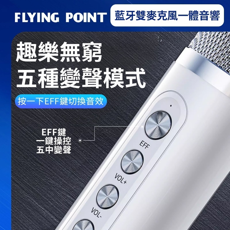 【限購2台】藍芽雙麥克風k歌音箱 唱歌音箱無線K歌 家庭KTV一體套裝 雙麥 藍牙音響 K歌神器【C1-00366】-細節圖6