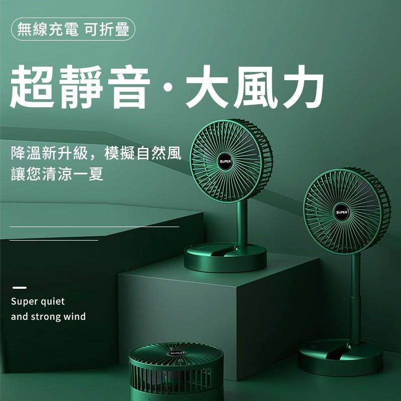 【桌面電風扇】6吋折疊風扇 桌面電風扇 可伸縮桌面扇 USB充電風扇 迷你漢堡風扇 直立扇折疊扇【D1-00258】-細節圖2