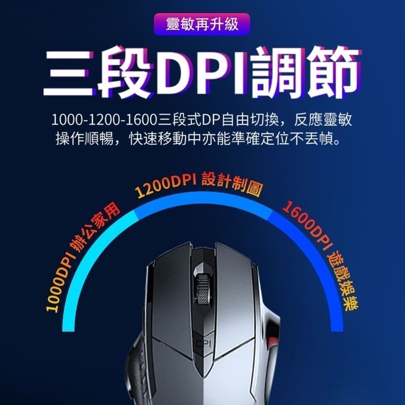 【國家認證】無線滑鼠 電競滑鼠 遊戲滑鼠 滑鼠 電競滑鼠 【C1-00231】-細節圖7