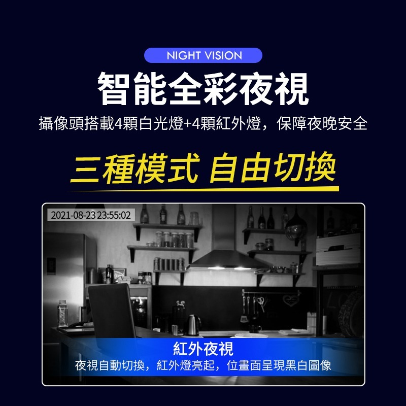 【限購3台】無線監視器 寵物監視器寶寶監視器小孩監視器夜視攝影機 APP智能網路監控錄影回放【C1-00363】-細節圖8