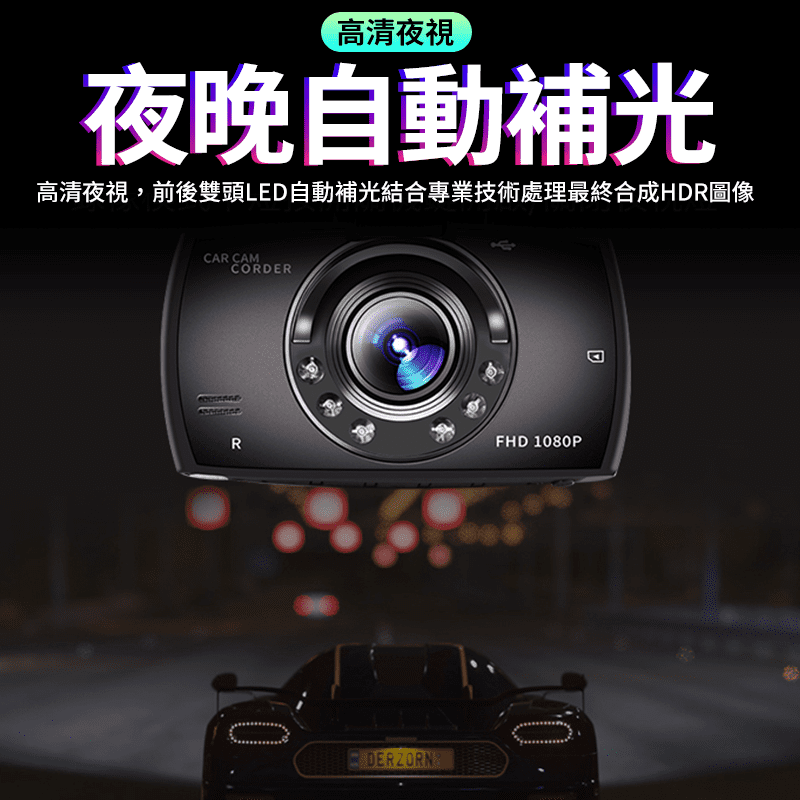 【開箱實測款】 行車紀錄器 汽車行車記錄器 6顆紅外線 1080P夜視高畫質【M1-00090】-細節圖4