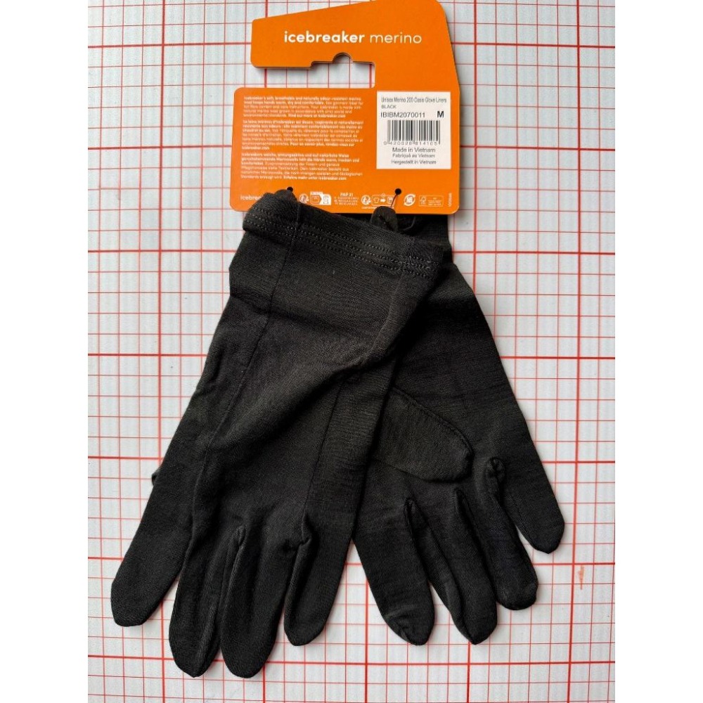 【隔壁山友】現貨+發票 Icebreaker 200 Oasis Liners gloves 保暖手套 美麗諾羊毛 手套-細節圖2