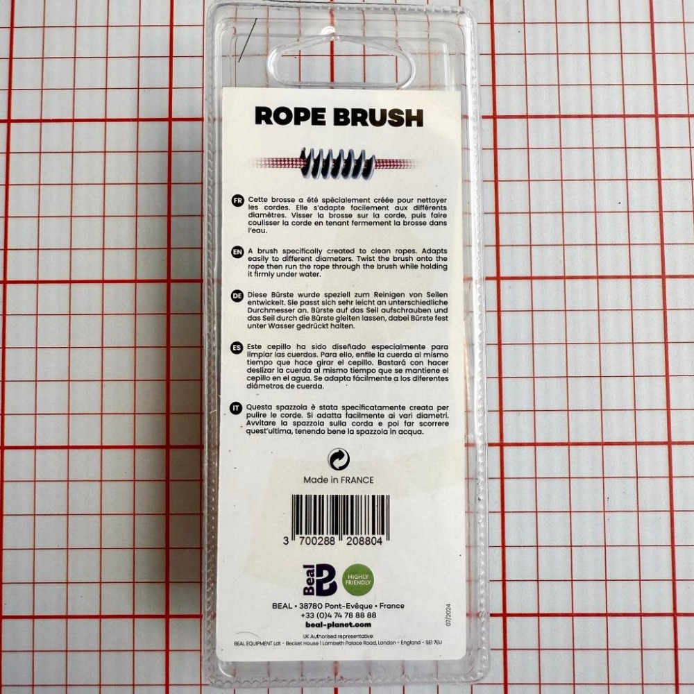 【隔壁山友】現貨+發票 Beal Rope Brush 繩子清潔刷 繩索專用刷 攀岩繩刷 攀岩 發票 刷子 法國製-細節圖3