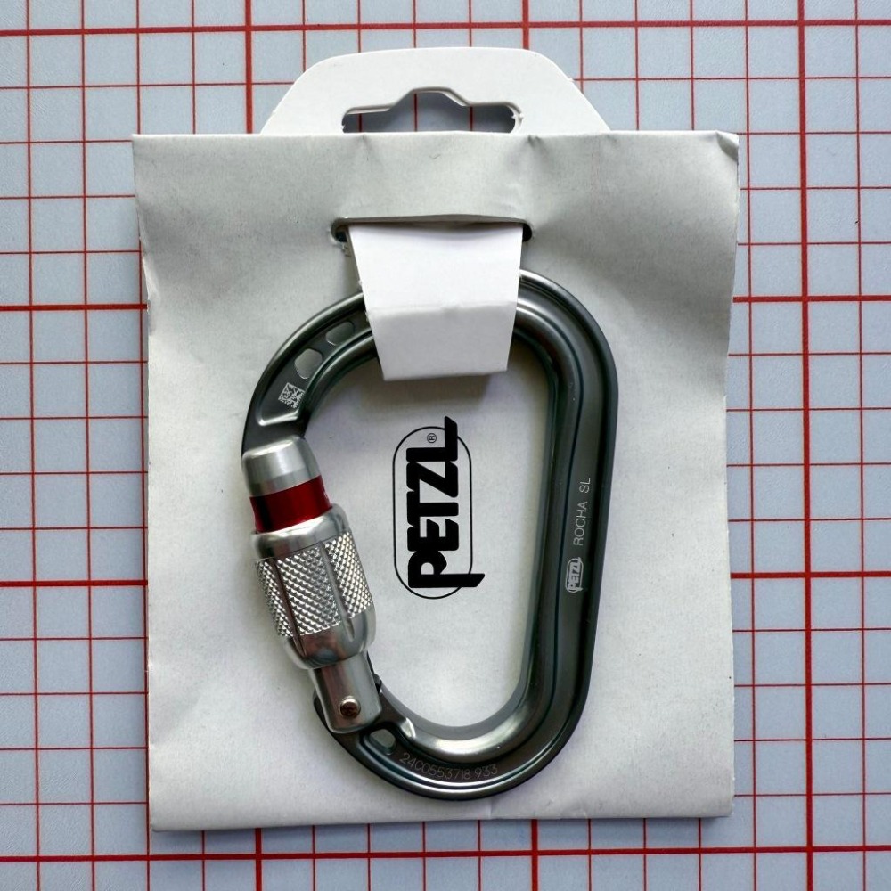 【隔壁山友】現貨+發票 Petzl Rocha Screw Lock 帶鎖鉤環 鉤環 大D鉤環 超輕量 攀岩-細節圖6