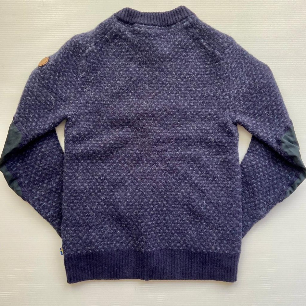 【隔壁山友】二手很新 Fjällräven Övik Nordic Sweater 小狐狸 縮水毛衣 縮水 兒童 男童-細節圖2