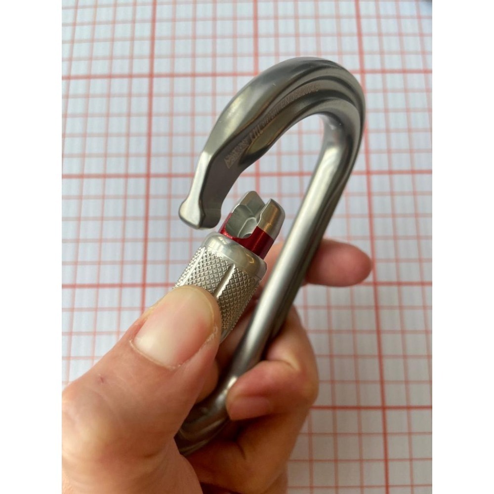 【隔壁山友】現貨+發票 Petzl Am‘D Screw-lock Carabiner 鉤環 攀岩 大D鉤環-細節圖2