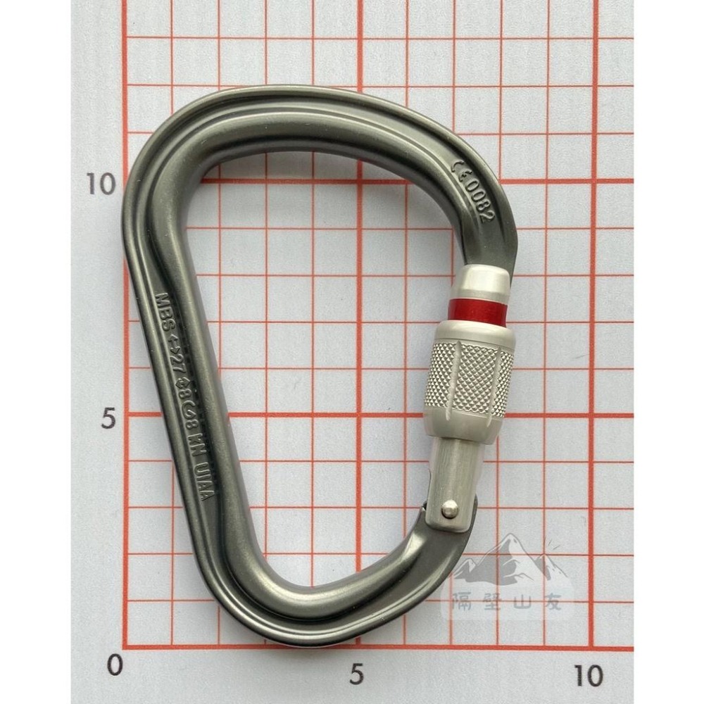 【隔壁山友】現貨+發票 Petzl William Screw Lock 有鎖鉤環 鉤環 攀岩-細節圖2