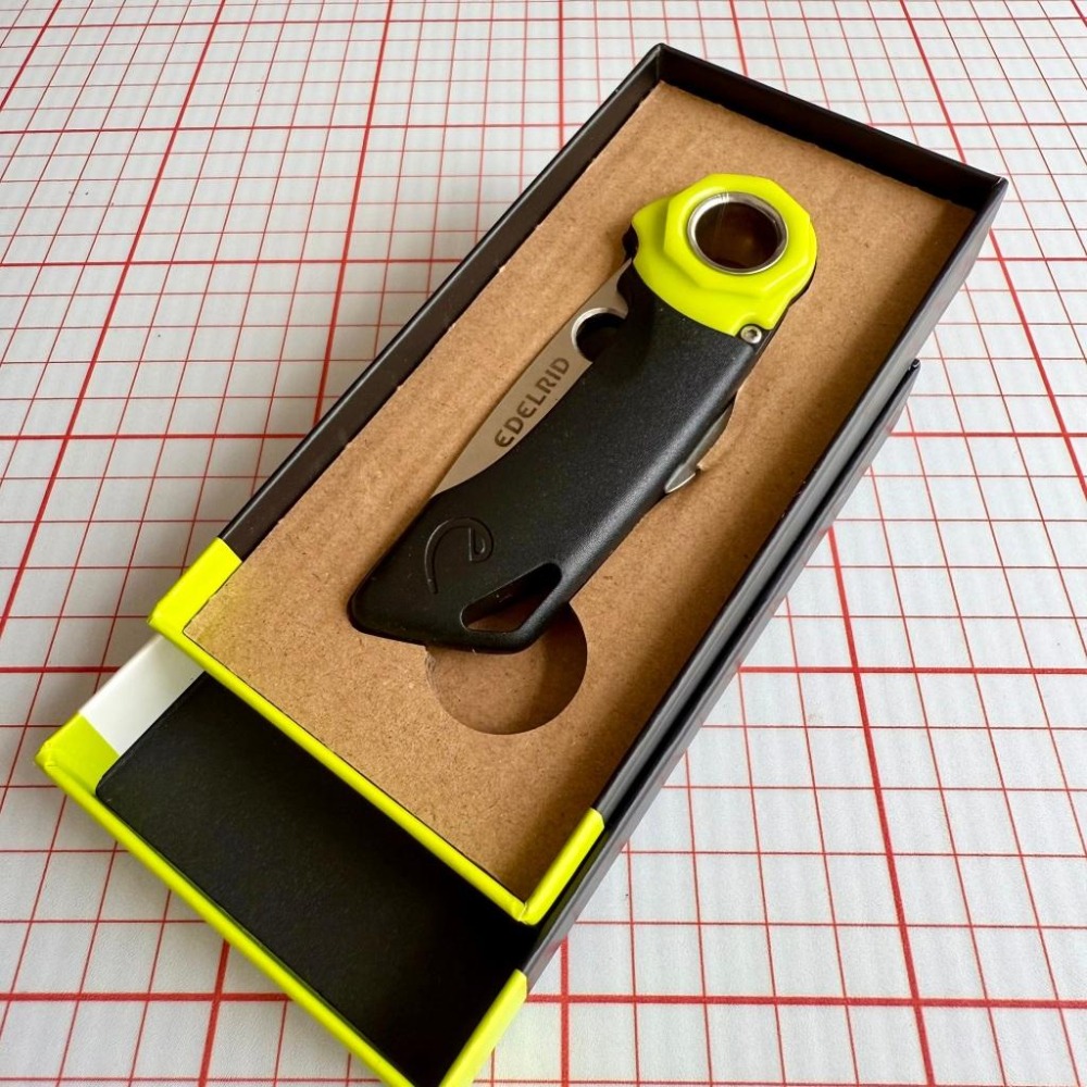 【隔壁山友】現貨+發票 Edelrid Rope Tooth Knife 割繩摺刀 割繩刀 割繩 攀岩 溯溪-細節圖3