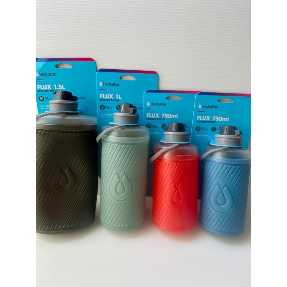 【隔壁山友】現貨+發票 Hydrapak Flux 1.5L / 1L / 750ml 摺疊水瓶 軟式水瓶 超輕量 新款-細節圖9