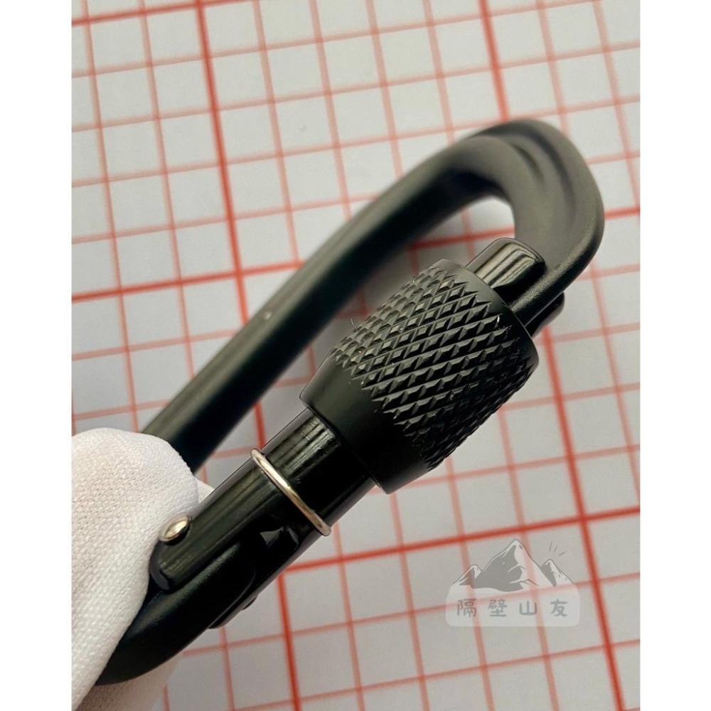 【隔壁山友】現貨+發票 Black Diamond Hotforge Screwgate 鉤環 黑色 攀岩鉤環-細節圖5