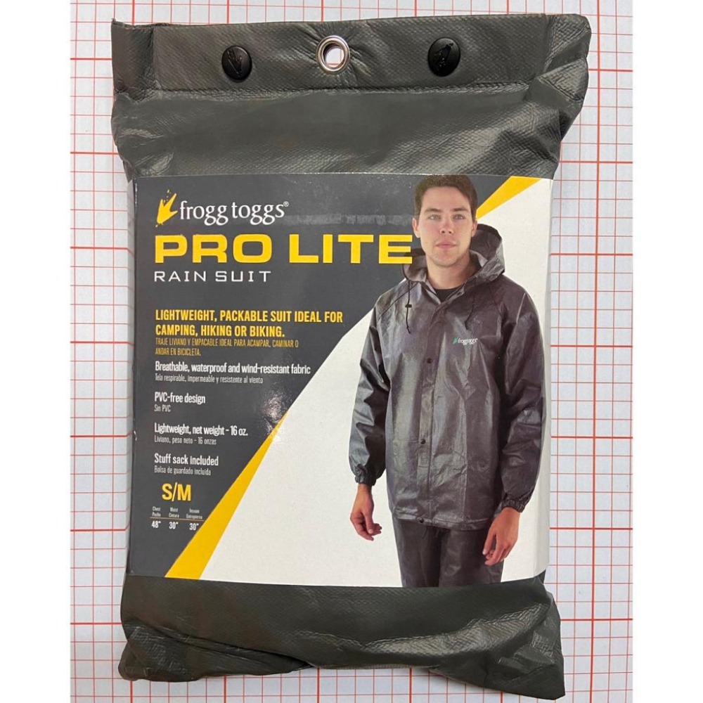 【隔壁山友】現貨+發票 Frogg Toggs Pro Lite 防水雨衣套裝 男款雨衣 輕量雨衣 雨衣-細節圖2