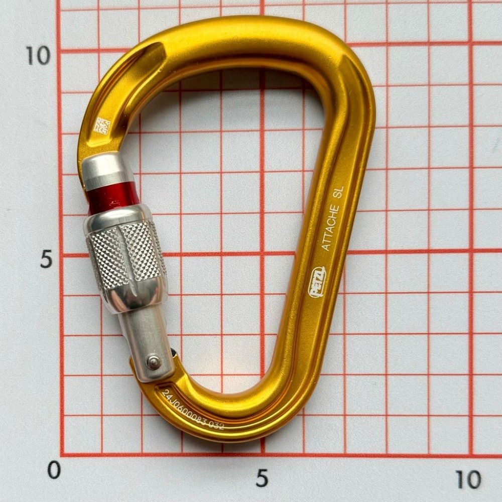【隔壁山友】現貨+發票 Petzl Attache Carabiner 鉤環 有鎖鉤環 HMS 大D鉤環 攀岩 溯溪-細節圖2
