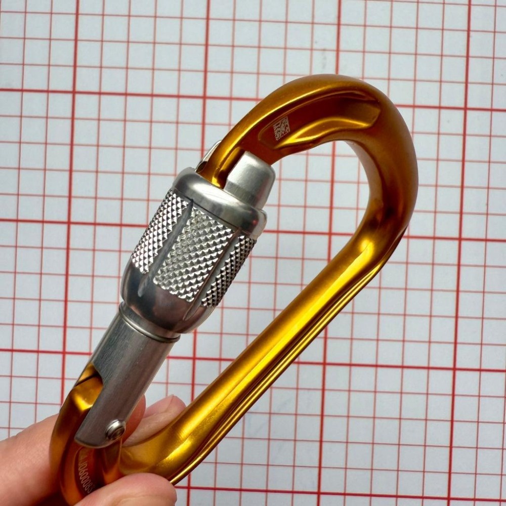 【隔壁山友】現貨+發票 Petzl Attache Carabiner 鉤環 有鎖鉤環 HMS 大D鉤環 攀岩 溯溪-細節圖6