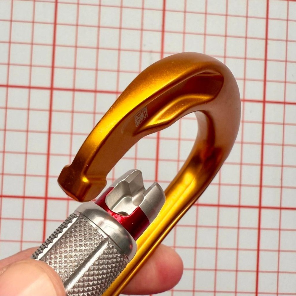 【隔壁山友】現貨+發票 Petzl Attache Carabiner 鉤環 有鎖鉤環 HMS 大D鉤環 攀岩 溯溪-細節圖5