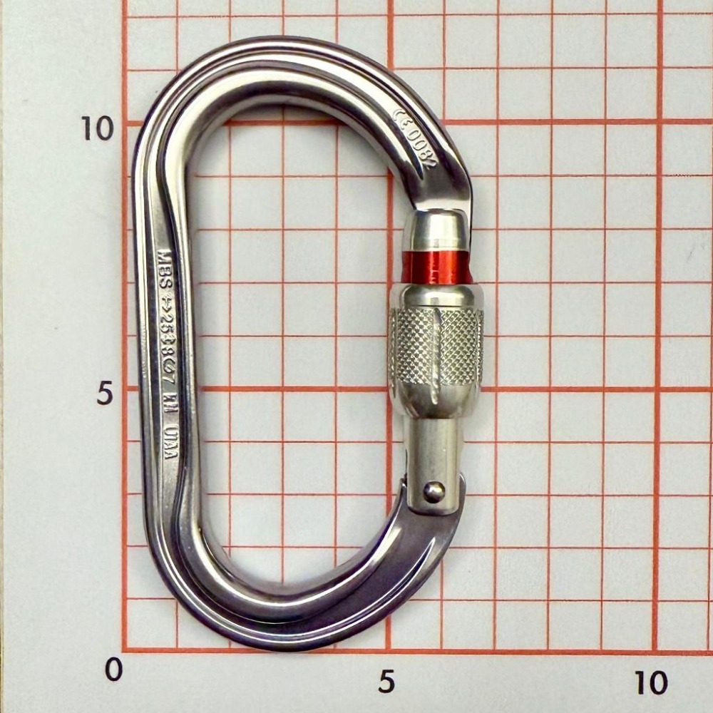 【隔壁山友】現貨+發票 Petzl OK Screw Lock 鉤環 攀岩 O型鉤環 有鎖鉤環-細節圖2