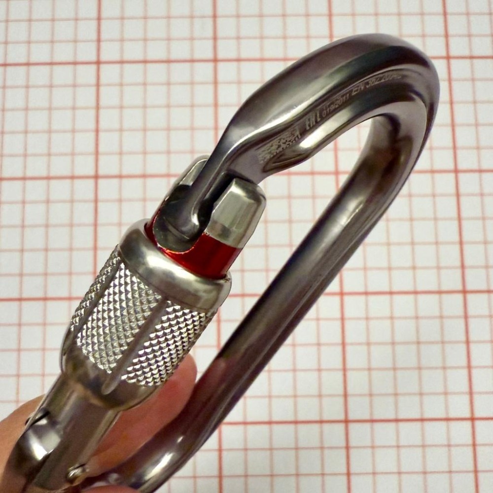 【隔壁山友】現貨+發票 Petzl OK Screw Lock 鉤環 攀岩 O型鉤環 有鎖鉤環-細節圖3