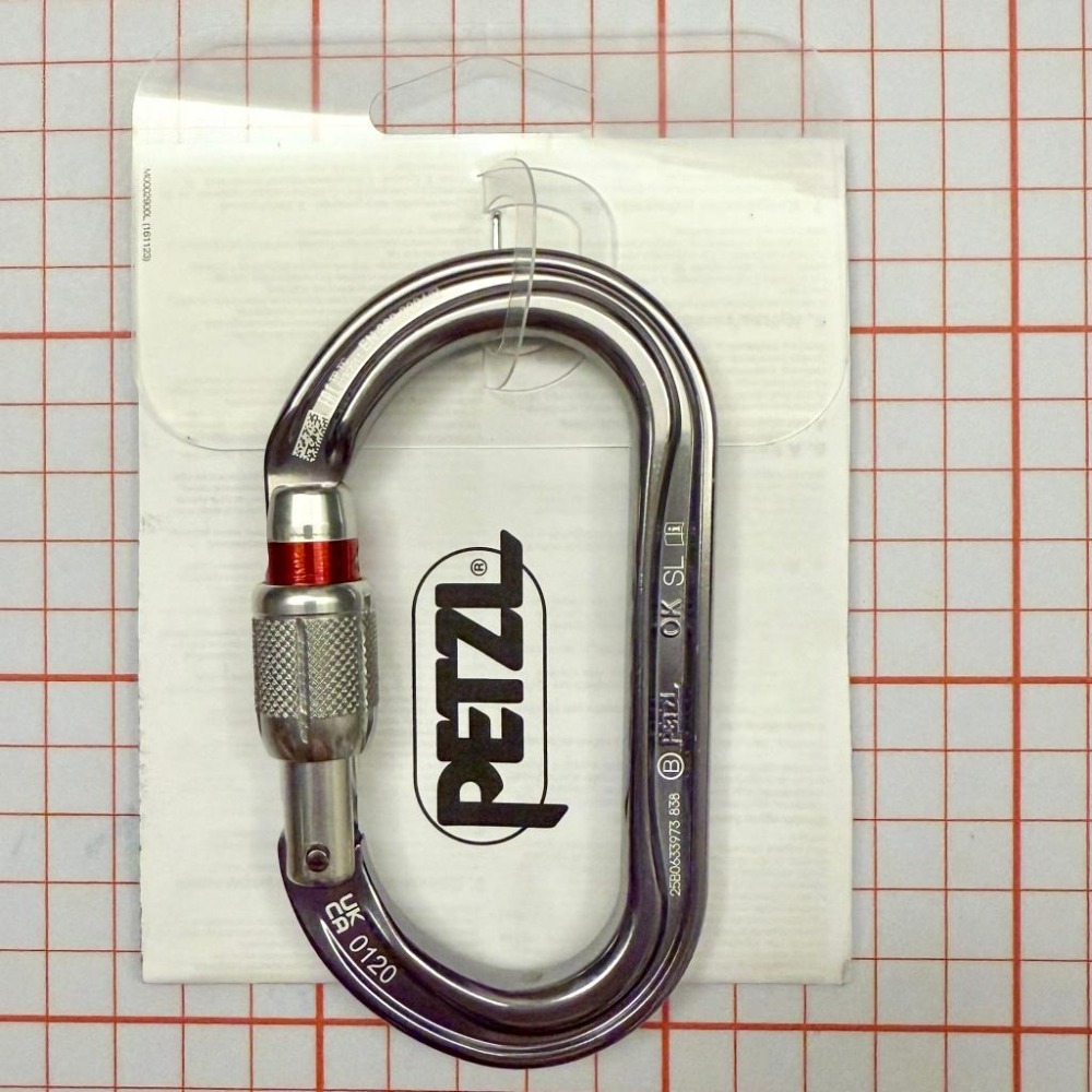【隔壁山友】現貨+發票 Petzl OK Screw Lock 鉤環 攀岩 O型鉤環 有鎖鉤環-細節圖6