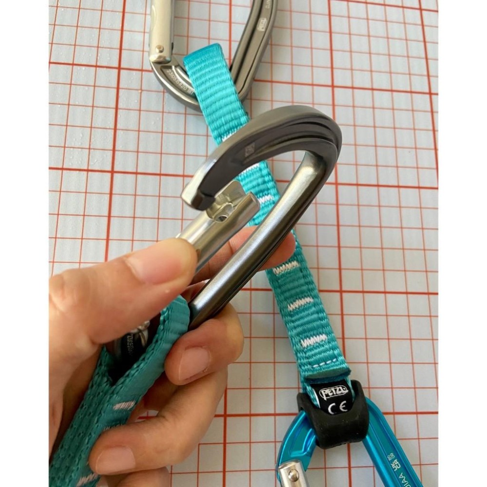 【隔壁山友】現貨+發票 Petzl Djinn Axess 11cm 17cm 攀岩快扣 無鎖鉤環 勾環 快扣 攀岩-細節圖3