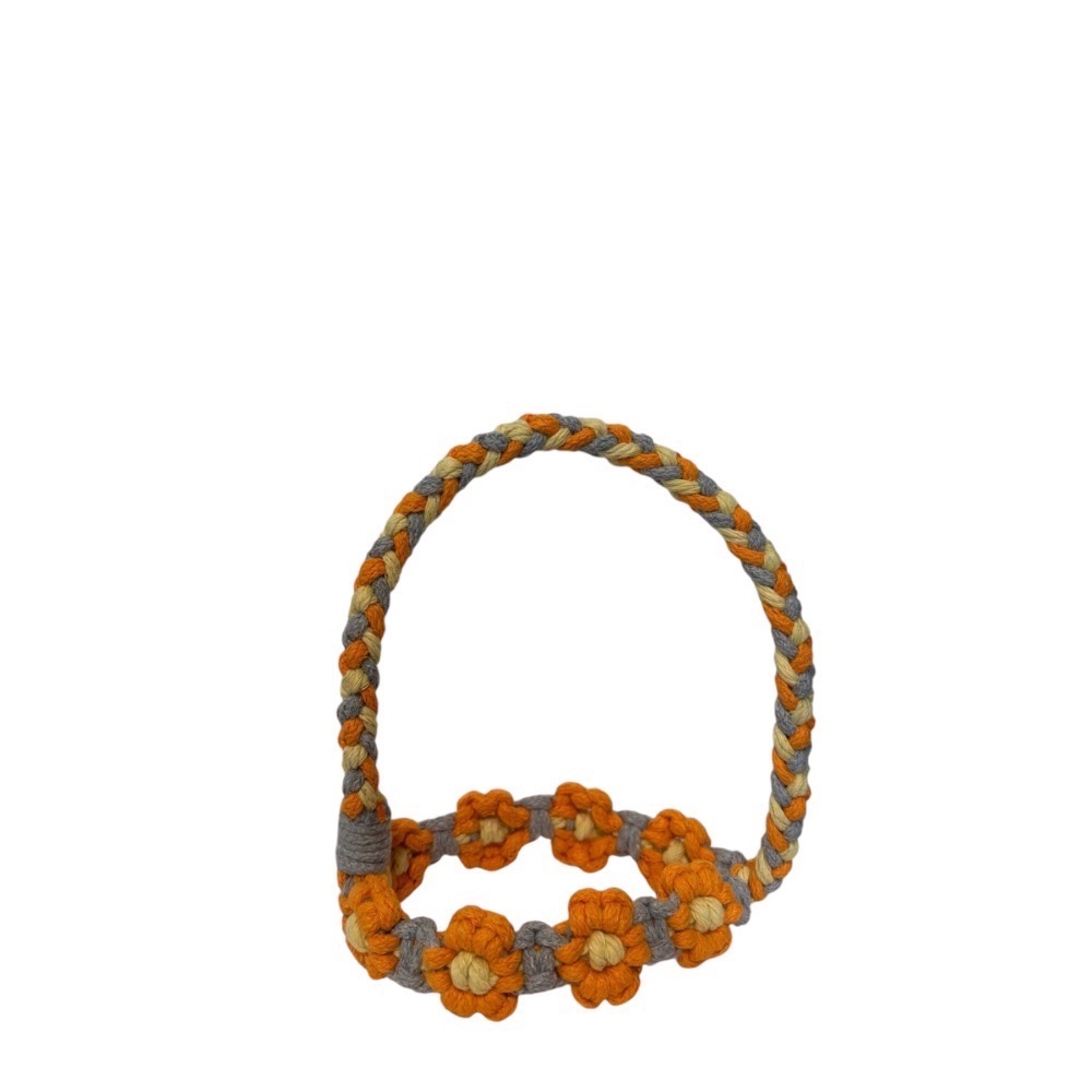 🌞暖暖手作小窩🌞環保飲料提袋/飲料杯套/手工編織/小花飲料提袋-細節圖2