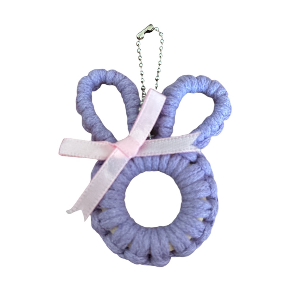 🌞暖暖手作小窩🌞兔子編織吊飾/編織吊飾/動物吊飾/送禮/鑰匙圈-規格圖3