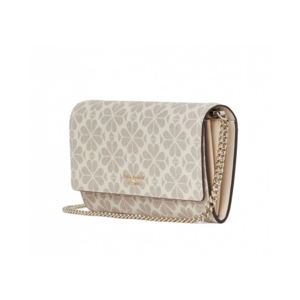 二手Kate spade NEW YORK WOC 防刮老花金鏈側背包 手拿包-細節圖2