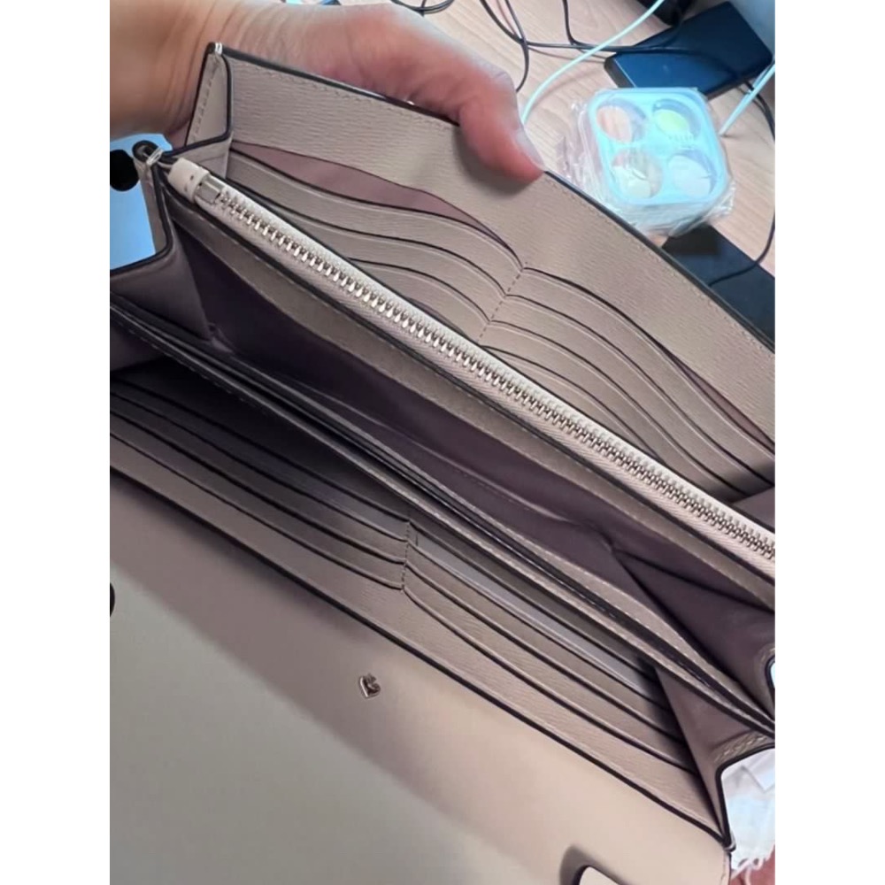 二手Kate spade NEW YORK WOC 防刮老花金鏈側背包 手拿包-細節圖6