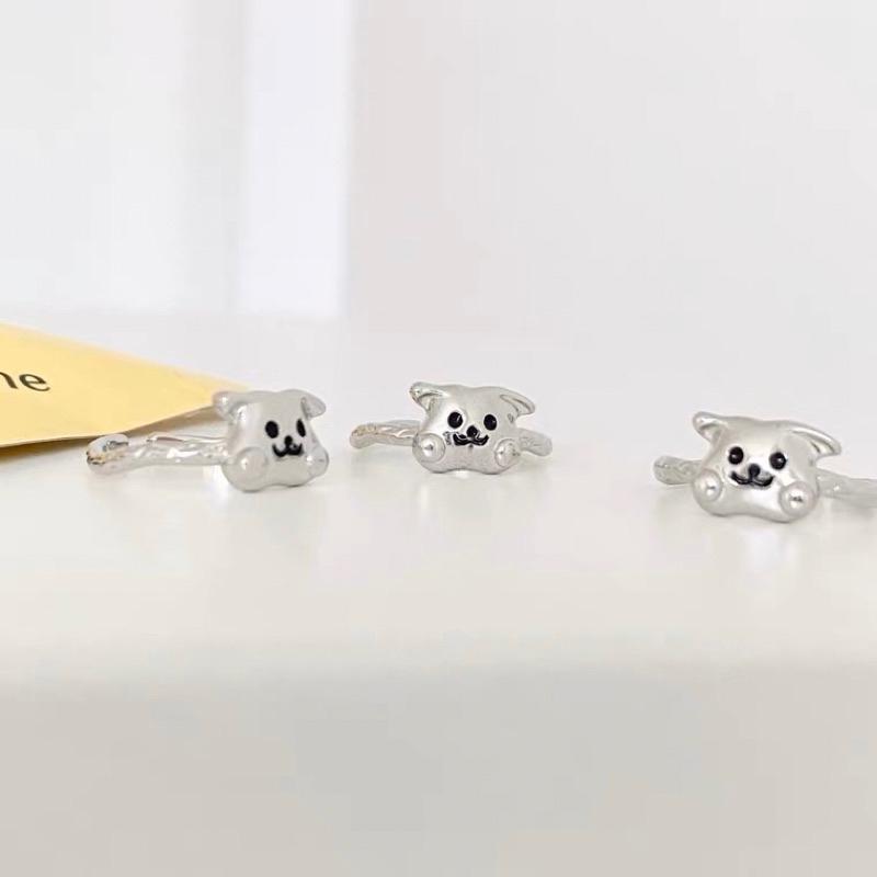 𝗦𝗽𝗿𝗶𝗻𝗚𝘂𝗮｜現貨｜小狗勾戒指 可愛日系動物迷你精緻少女心趣味創意-細節圖2
