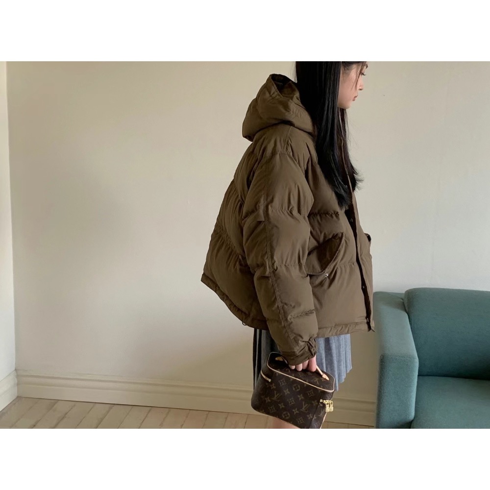 ［正韓預購］最美設計家鴨絨連帽羽絨外套-細節圖5