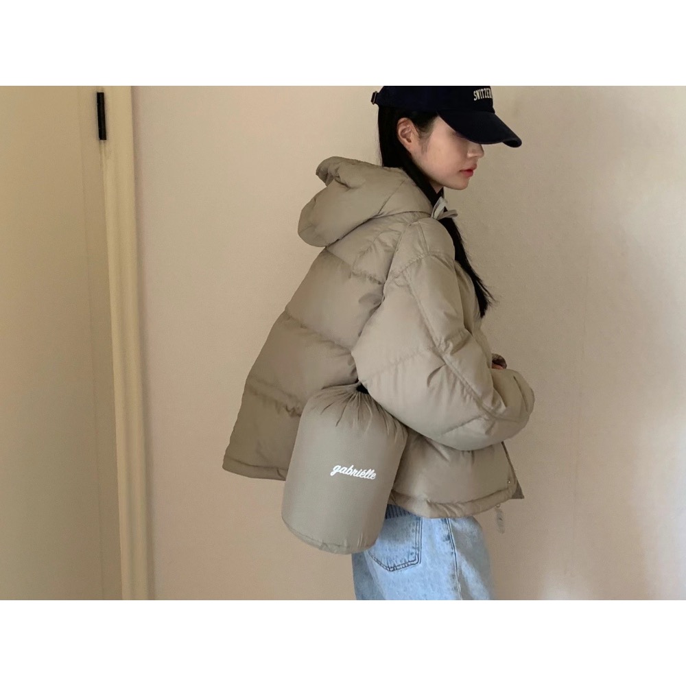 ［正韓預購］最美設計家鴨絨連帽羽絨外套-細節圖6