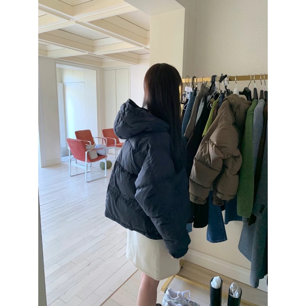 ［正韓預購］最美設計家鴨絨連帽羽絨外套-細節圖8