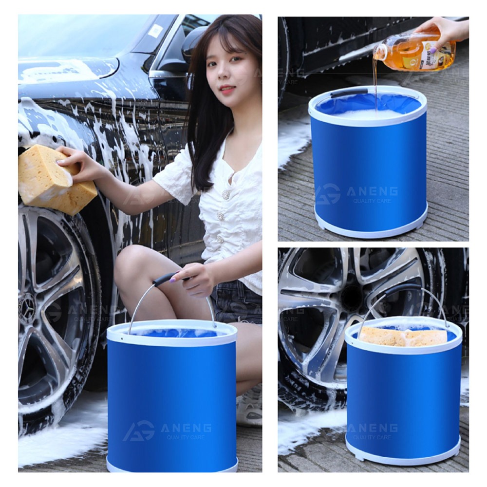 昇旺數位3C｜9L 大容量 水桶 折疊水桶 洗車 攜帶型 折叠 水桶 露營 牛津布 洗車水桶 露營水桶 洗車 露營-細節圖8