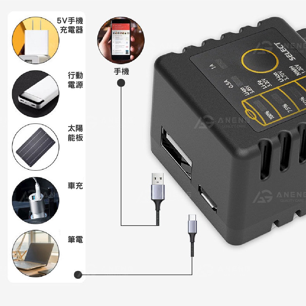 鋰電池充電器 18650充電器 USB電器 可充 充電電池 USB風扇電池 3號電池 4號電池 鎳氫電池-細節圖8